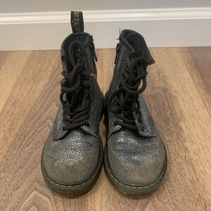 Dr. Martens Glitter Lace Up Combat Boots